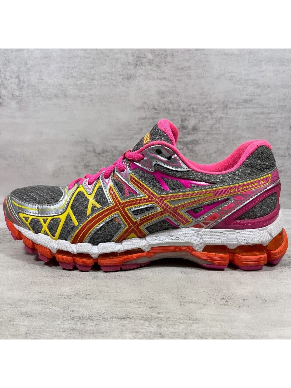 Asics 20th Anniversary Gel Kayano 20 T3N7N Women's 8.5 - Gray Pink